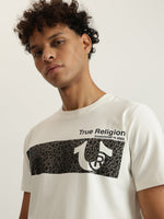 True Religion Men Printed Round Neck Short Sleeves Tshirt