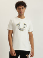 True Religion Men Printed Round Neck Short Sleeves Tshirt
