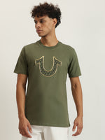 True Religion Men Printed Round Neck Short Sleeves Tshirt