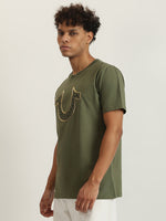 True Religion Men Printed Round Neck Short Sleeves Tshirt