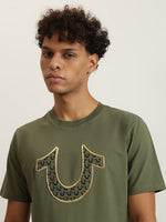 True Religion Men Printed Round Neck Short Sleeves Tshirt