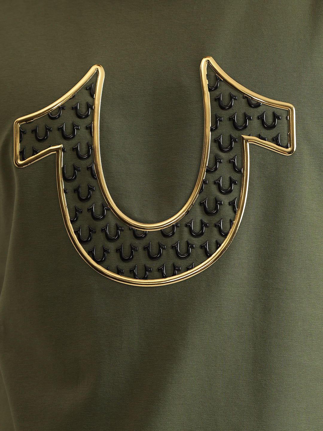 True Religion Men Printed Round Neck Short Sleeves Tshirt