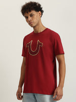 True Religion Men Printed Round Neck Short Sleeves Tshirt