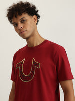True Religion Men Printed Round Neck Short Sleeves Tshirt
