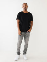 True Religion Men Painted HS Rocco Slim Fit Mid Rise Jeans