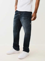 True Religion Men SUPER T Ricky Straight Fit Dark Wash Jeans