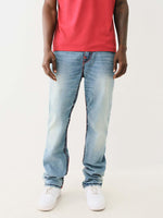 True Religion Men SUPER T Ricky Straight Fit Light Wash Jeans