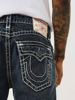 True Religion Men SUPER T Billy Bootcut Fit Dark Wash Jeans