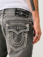 True Religion Men SUPER QT Rocco Slim Fit Pure Cotton Mid Rise Jeans