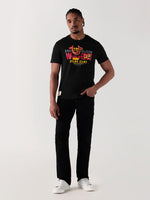 True Religion Men Black Printed Round Neck Regular Fit T Shirt