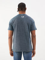 TRUE RELIGION Men Blue Printed Regular Fit Denim T Shirt