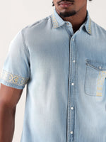 True Religion Men Blue Regular Fit Shirt