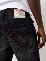 True Religion Men SUPER T Rocco Slim Fit Dark Wash Jeans