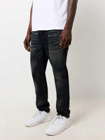 True Religion Men SUPER T Rocco Slim Fit Dark Wash Jeans