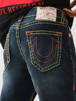 True Religion Men SUPER T Rocco Slim Fit Dark Wash Jeans