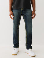 True Religion Men SUPER T Rocco Slim Fit Dark Wash Jeans