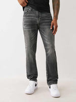 True Religion Men SN Rocco Slim Fit Pure Cotton Mid Rise Jeans
