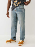 True Religion Men Super T Ricky Straight Fit Light Wash Jeans