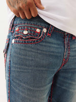 TRUE RELIGION Men Blue SUPER T Billy Bootcut Fit Jeans