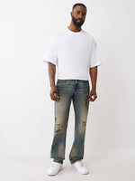 True Religion Men Blue Straight Fit Jeans