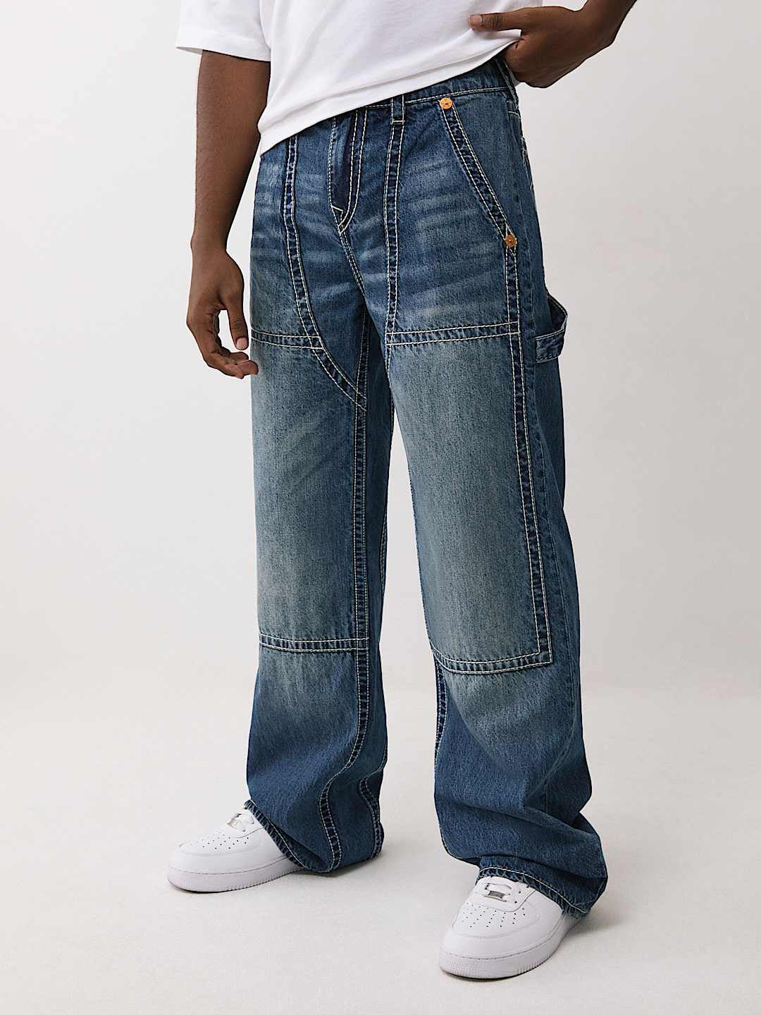 TRUE RELIGION Men VINNY SN Light Blue Jeans