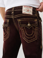 TRUE RELIGION Men Brown Super T Straight Fit Jeans