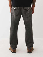 TRUE RELIGION Men Black SN Ricky Straight Fit Jeans