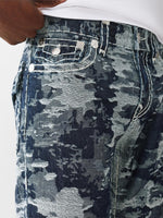 TRUE RELIGION Men Blue Super T Bootcut Fit Jeans