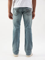 TRUE RELIGION Men Blue SN Straight Fit Ricky Jeans