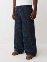 TRUE RELIGION Men Dark Indigo SN Relaxed Fit Jeans