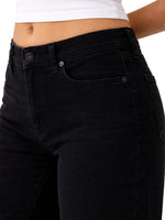 True Religion Women Cotton Black BOBBI SN Jeans
