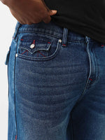 TRUE RELIGION Men Blue SN Ricky Straight Fit Jeans