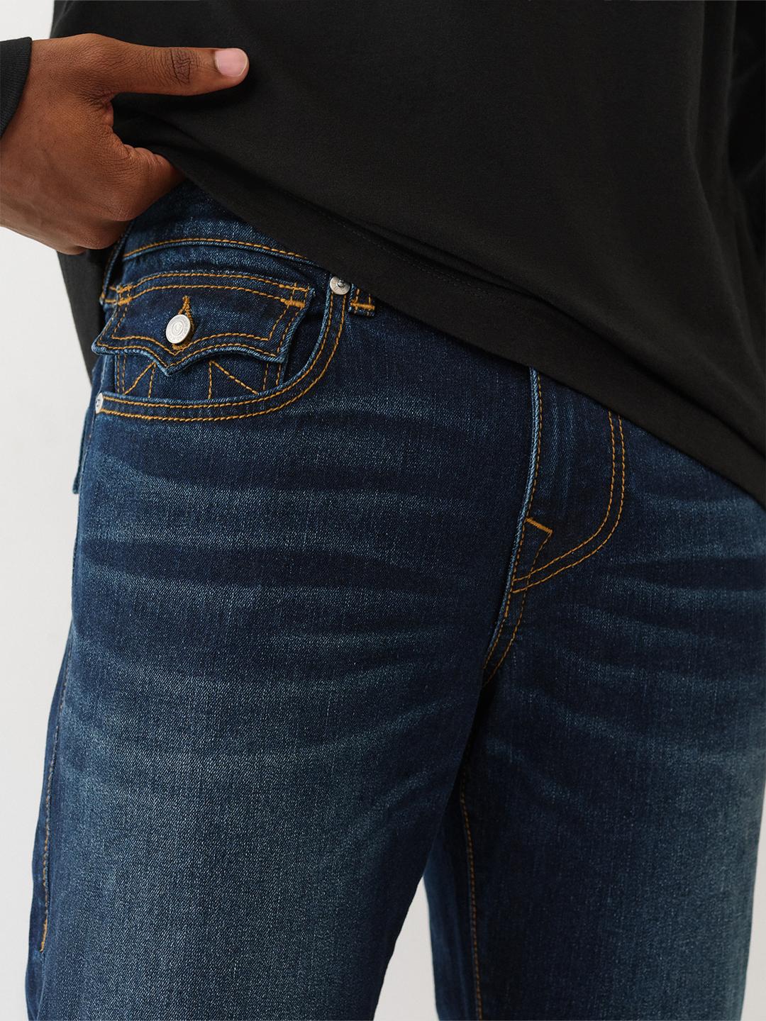 True Religion Men SN Ricky Straight Fit Dark Wash Jeans