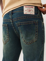 True Religion Men Big T Ricky Straight Fit Medium Wash Jeans