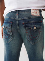 True Religion Men SN, Patch Work Billy Bootcut Fit Light Wash Jeans