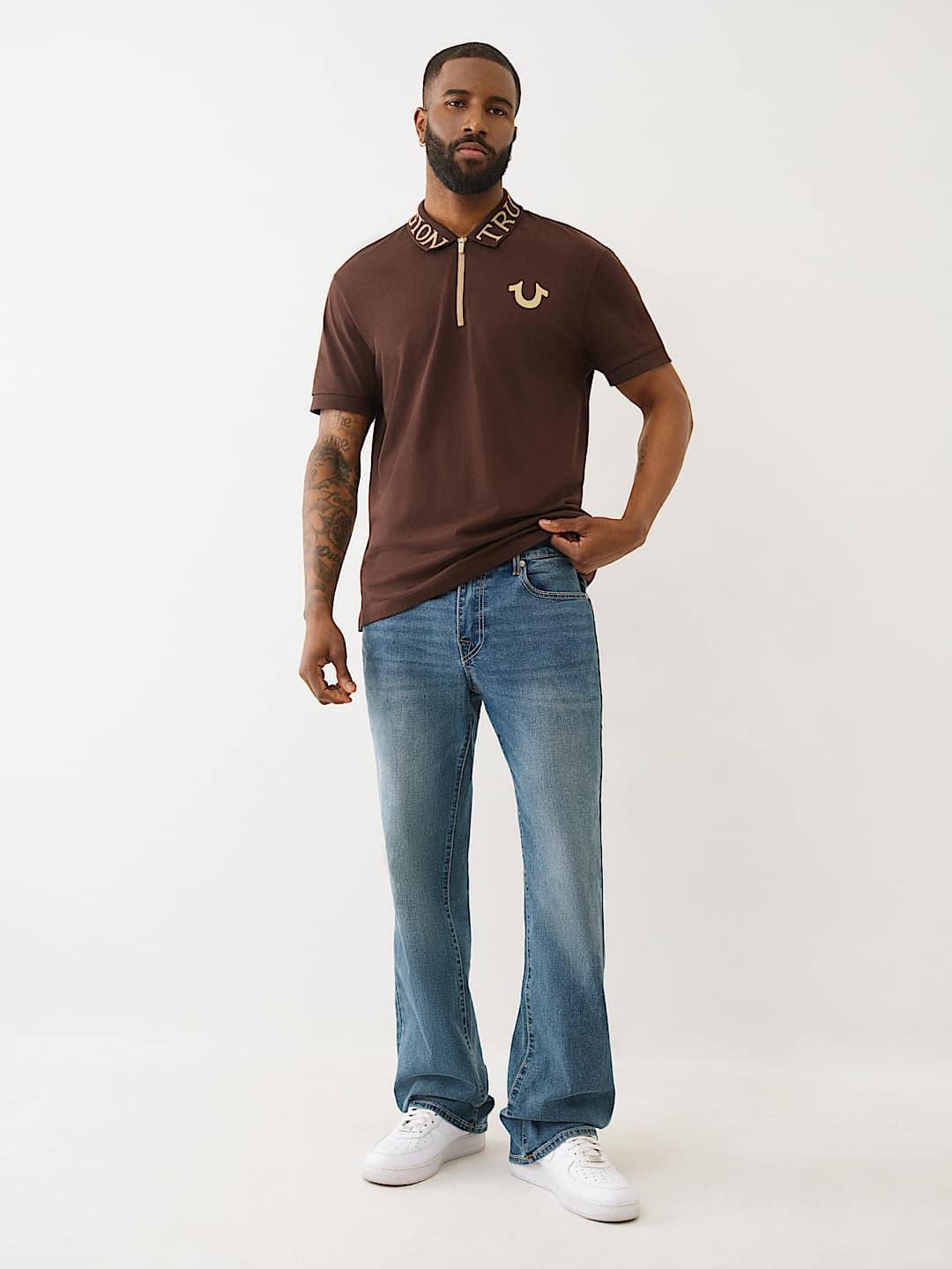 True Religion Men SN Billy Bootcut Fit Medium Wash Jeans