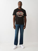 TRUE RELIGION Men Navy Blue SN Straight Fit Jeans