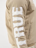 TRUE RELIGION Men Beige High Neck Jacket