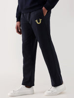 TRUE RELIGION Men Navy Blue Relaxed Fit Sweatpant