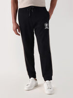 TRUE RELIGION Men Black Relaxed Fit Sweatpant