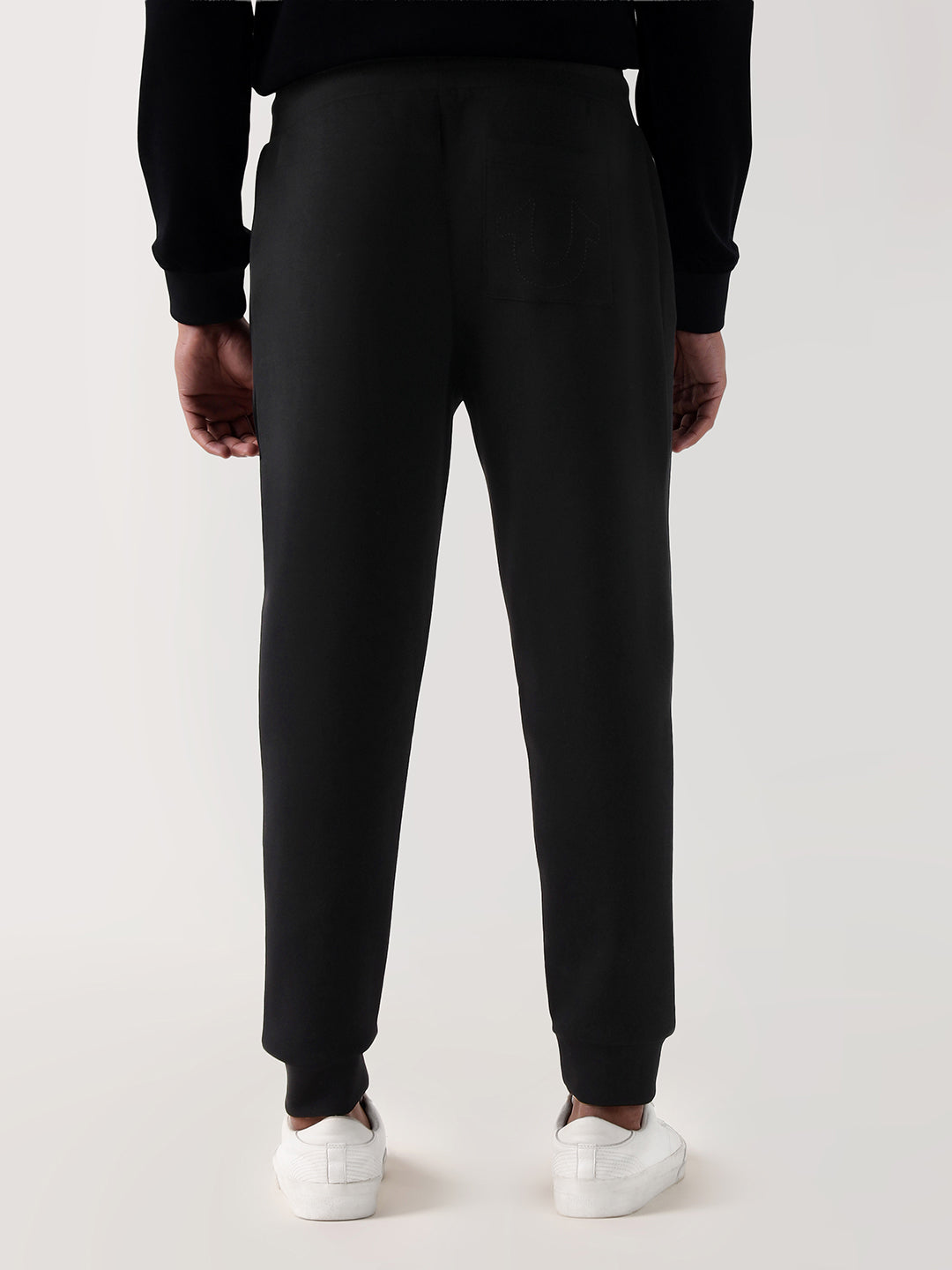 TRUE RELIGION Men Black Regular Fit Sweatpant