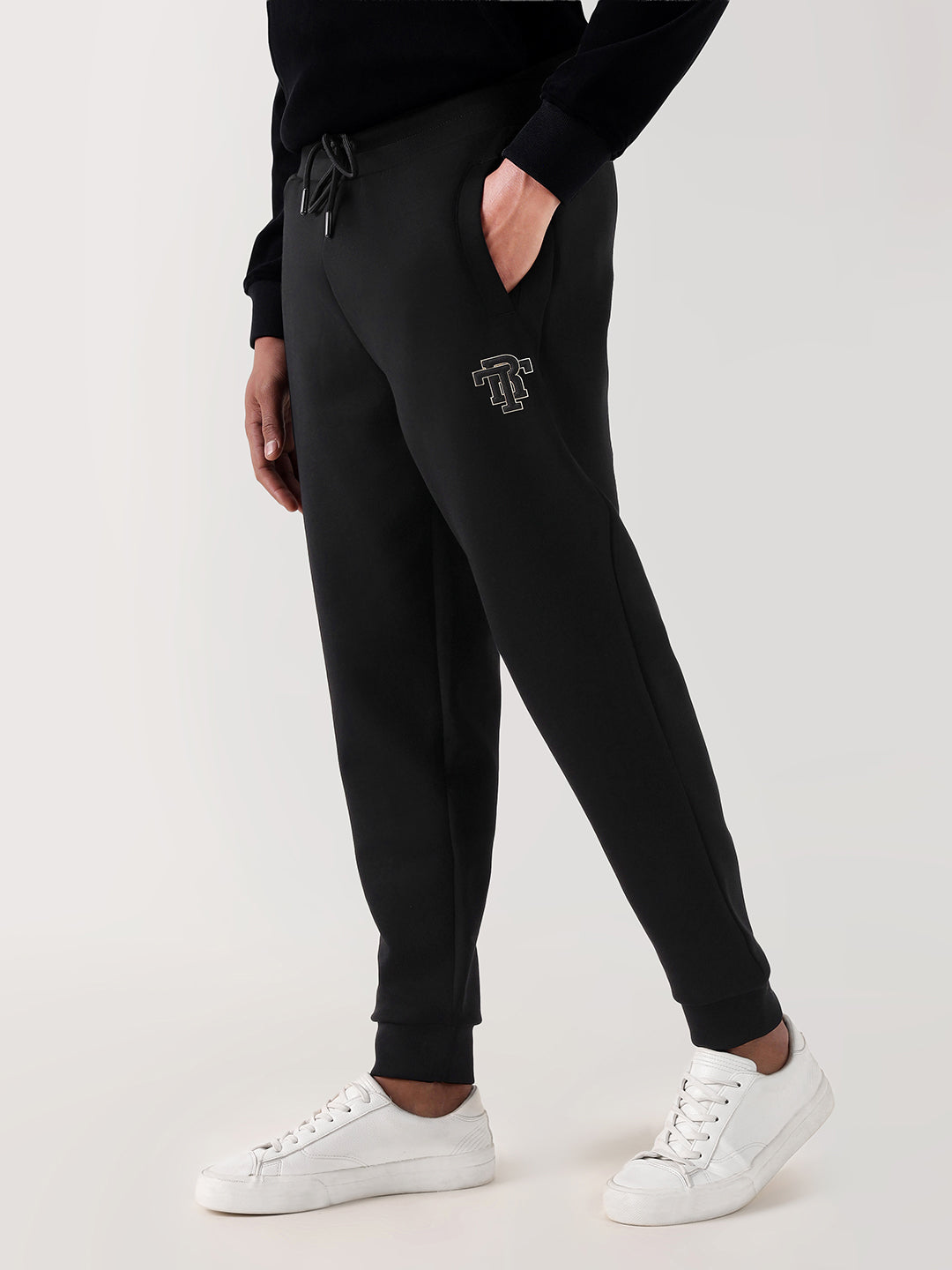 TRUE RELIGION Men Black Regular Fit Sweatpant