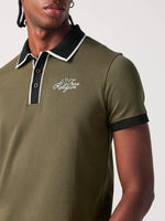True Religion Men Green Solid Polo Tshirt