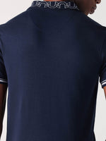 True Religion Men Blue Solid Polo Tshirt