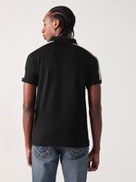 True Religion Men Black Solid Polo Tshirt