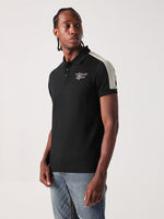 True Religion Men Black Solid Polo Tshirt