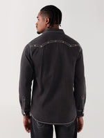 TRUE RELIGION Men Black Regular Fit Shirt