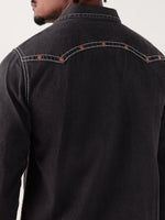 TRUE RELIGION Men Black Regular Fit Shirt