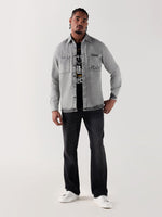 TRUE RELIGION Men Grey Regular Fit Shirt