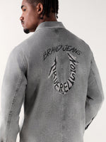 TRUE RELIGION Men Grey Regular Fit Shirt